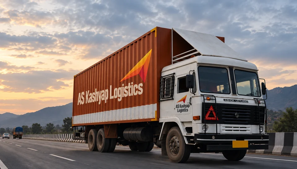 Container vehicle for industrial cargo